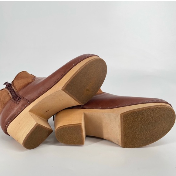 Swedish Hasbeens Shearling Lined Emy Zip It Clog Boot - Picture 11 of 11